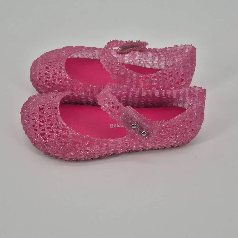 Mini Melissa Campana Mary Jane Girls Shoes Pink Size 10